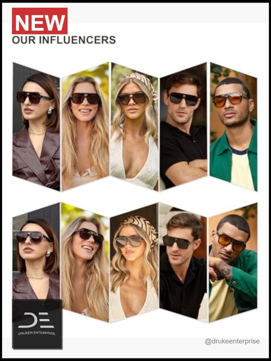 Trendy Thick Polarized Aviator Sunglasses Large Retro Bold Square Pilot Shades main image 4